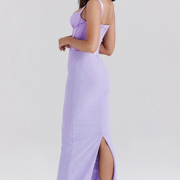 House of CB Lavender Corset Slip Dress orchid breeze small - Picture 8 of 12